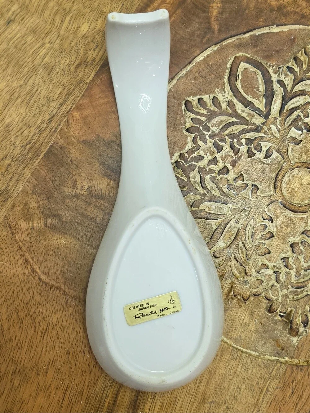 Vtg Reston Lloyd Strawberry Ceramic Spoon Rest Japan Utensil Holder Retro 70s 80
